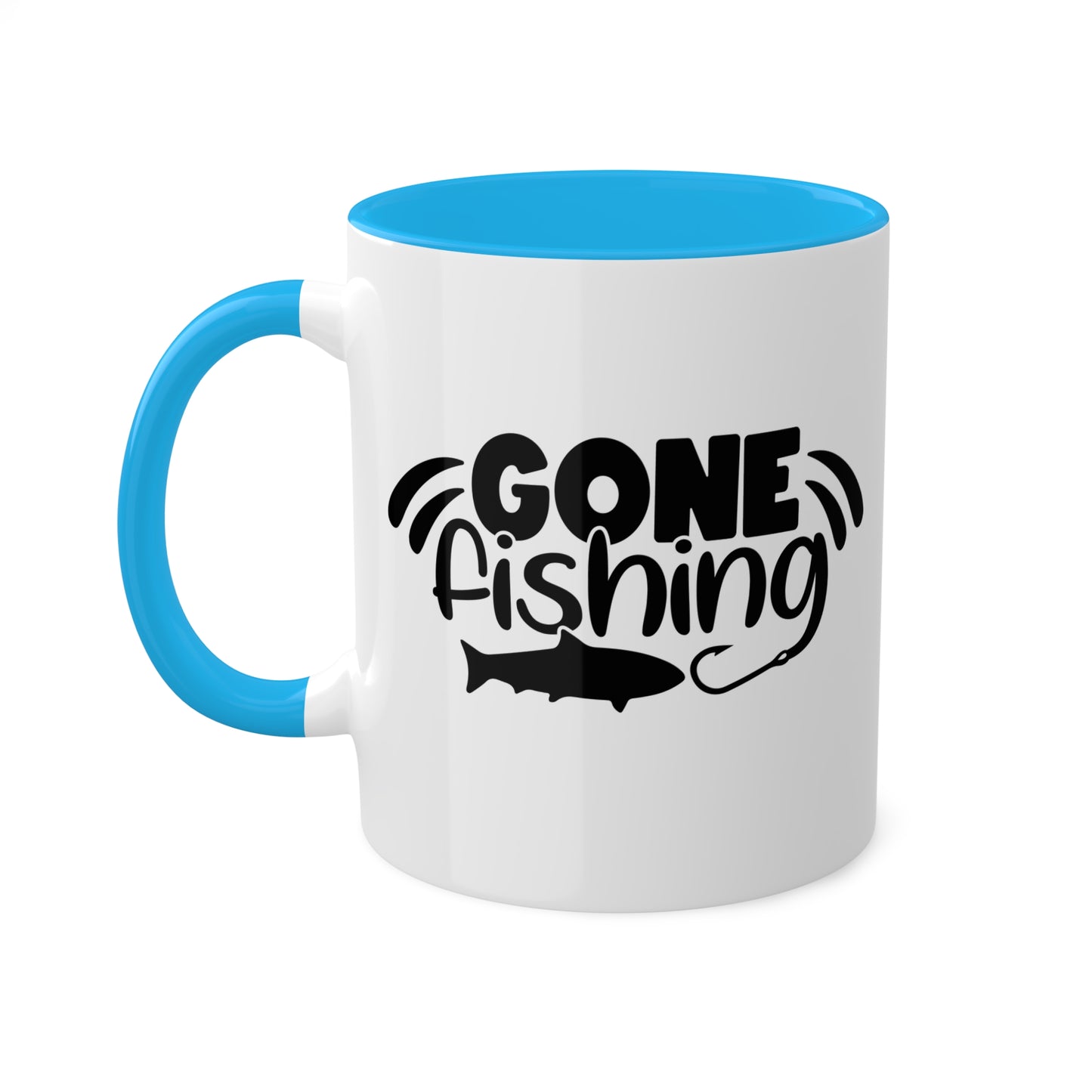 Gone Fishing - 11oz Fun Colorful Mug