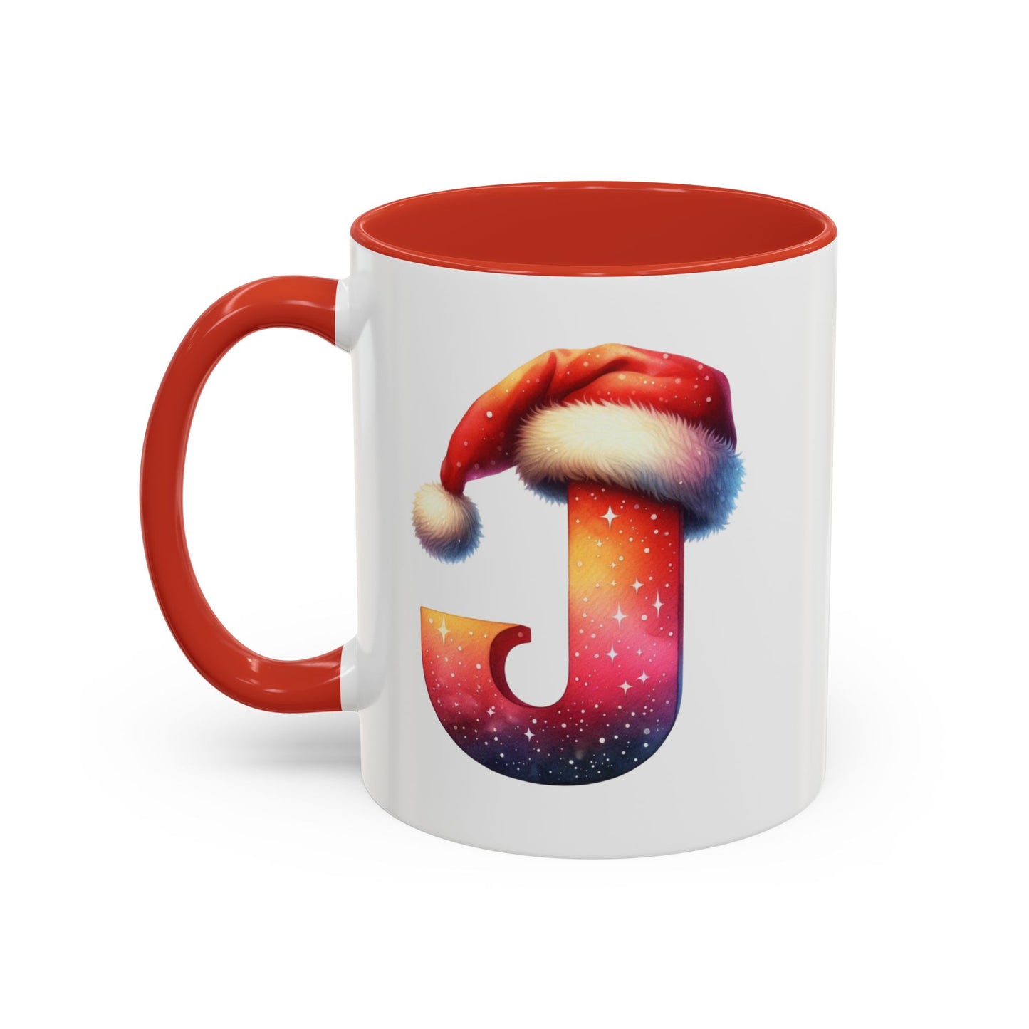 "J" Christmas Alphabet Letter - Holiday Gift Mug (11, 15oz)