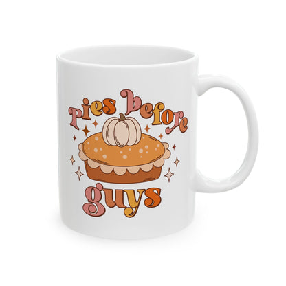 Taza de café de regalo de Acción de Gracias de otoño de Pies Before Guys (11 oz, 15 oz)