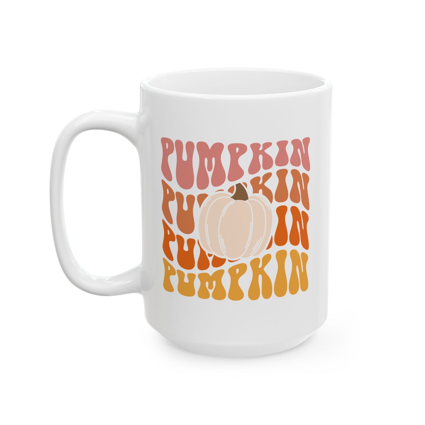 Retro Pumpkin - Fall Thanksgiving Coffee Gift Mug (11oz, 15oz)