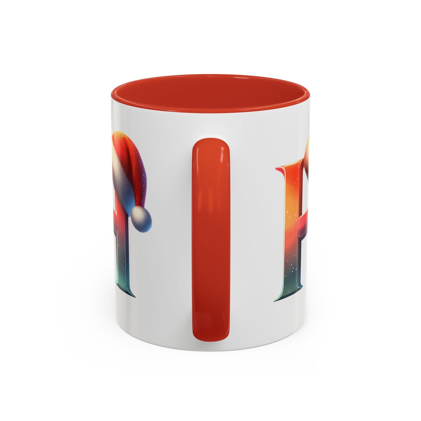 "H" Christmas Alphabet Letter - Holiday Gift Mug (11, 15oz)