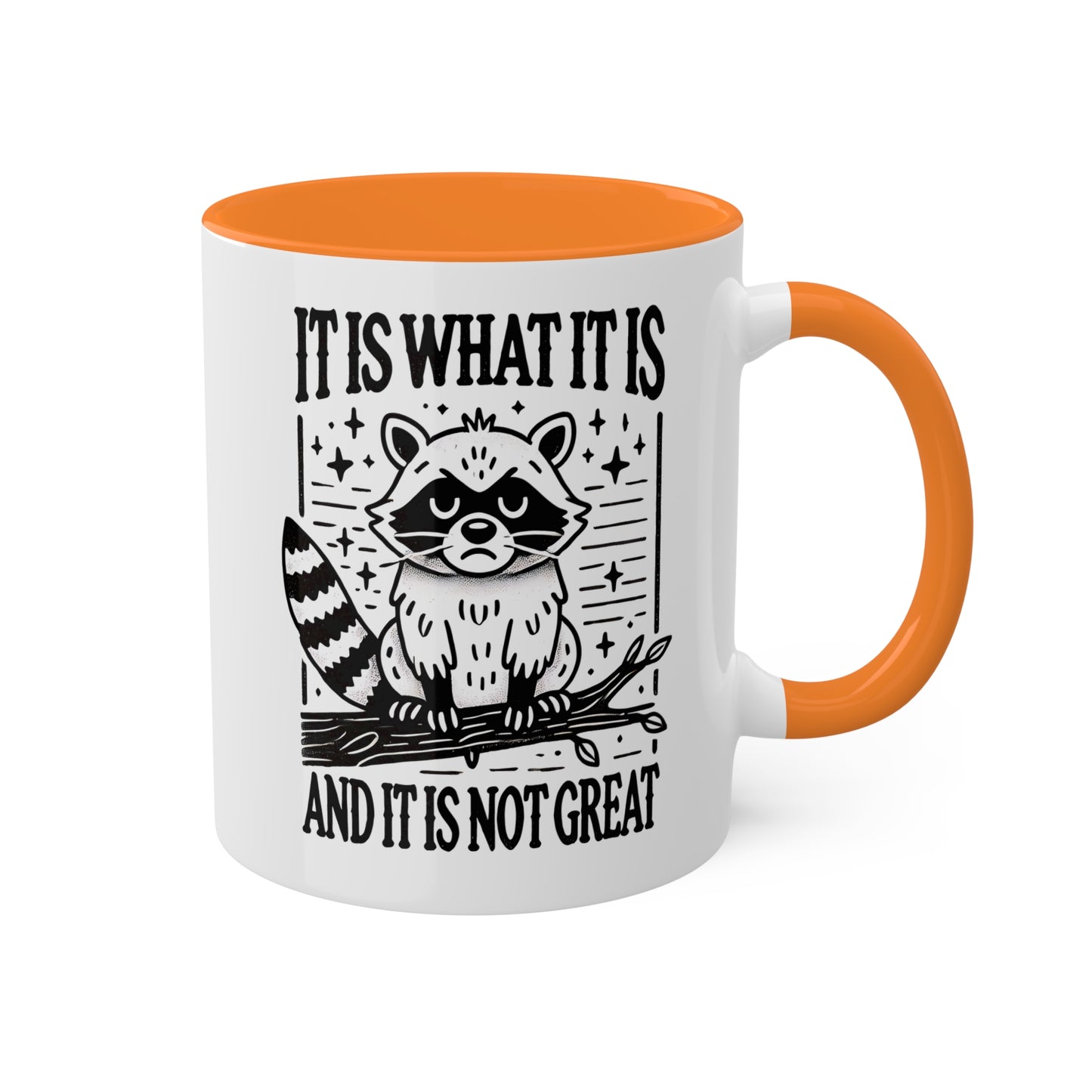 It Is What It Is And It Is Not Great With Adorable Raccoon - 11oz Colorful Mug