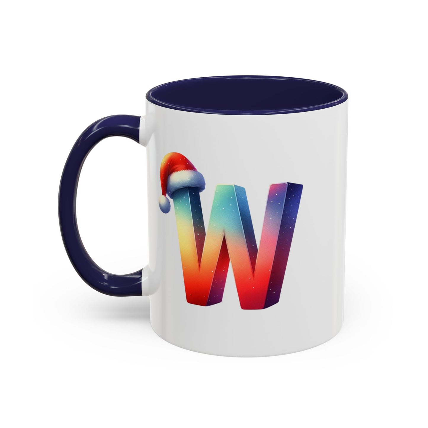 Taza con la letra "W" del alfabeto navideño (11, 15 oz)