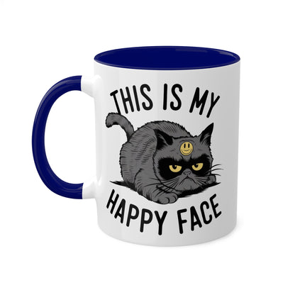 Esta es mi cara feliz - Taza de café colorida de 11 oz