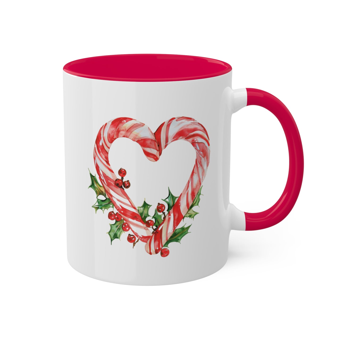 Christmas Candy Canes - 11 oz Holiday Gift Mug