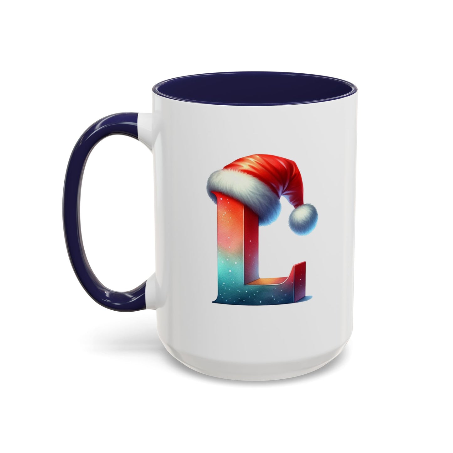 "L" Christmas Alphabet Letter - Holiday Gift Mug (11, 15oz)