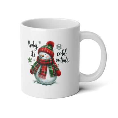 Baby It's Cold Outside - Winter Snowman Jumbo Mug, 20oz