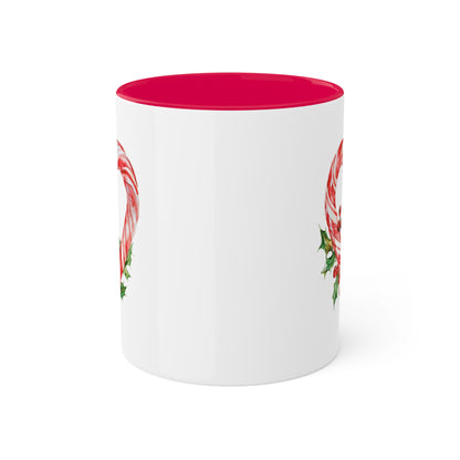 Christmas Candy Canes - 11 oz Holiday Gift Mug