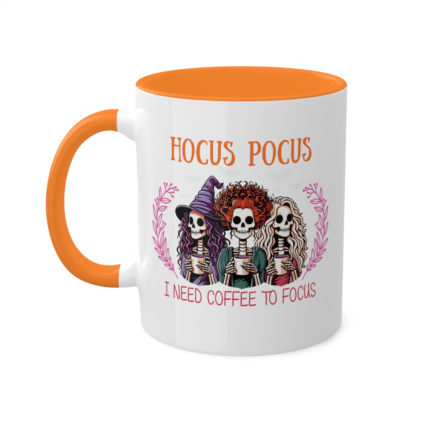 Hocus Pocus I Need Coffee To Focus - 11oz Colorful Halloween Mug