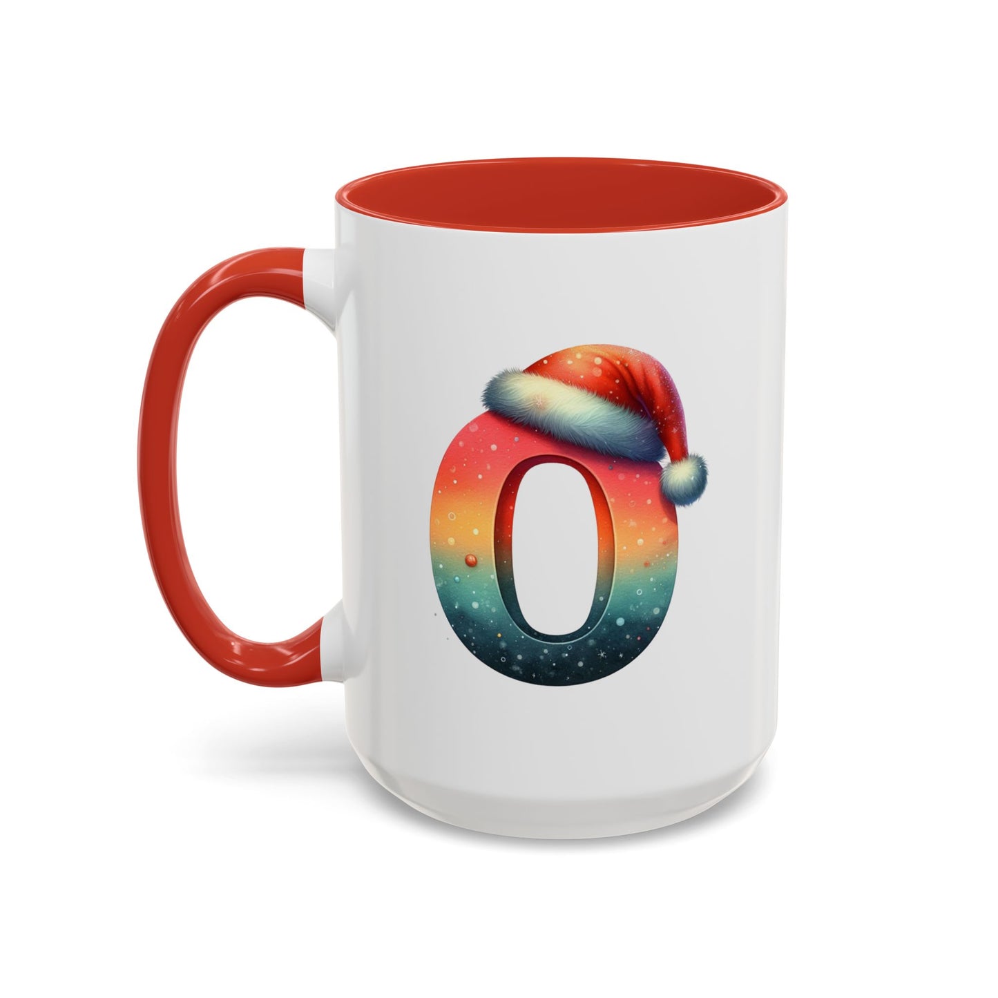 "O" Christmas Alphabet Letter - Holiday Gift Mug (11, 15oz)