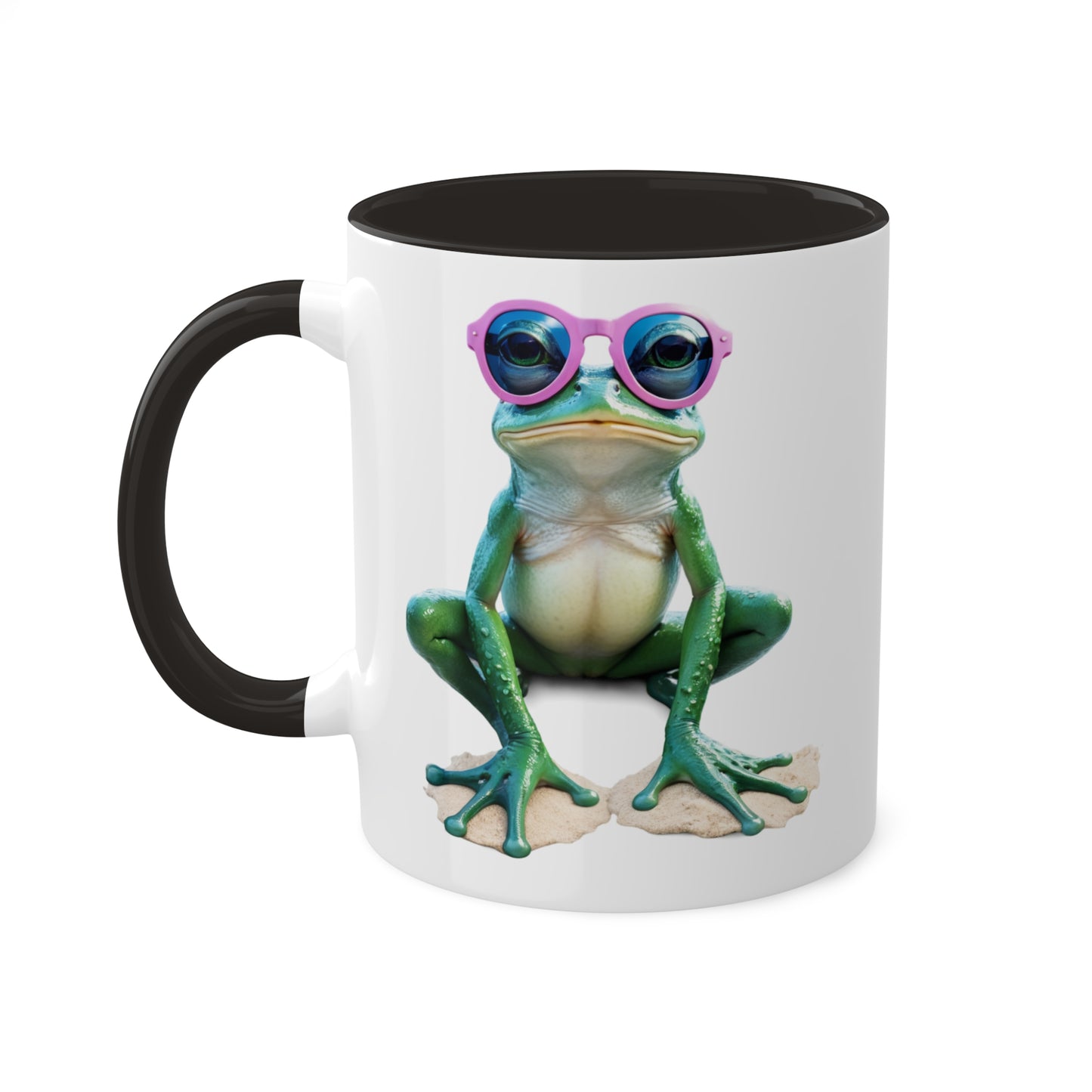 Adorable Little Frog With Sunglasses - 11oz Colorful & Fun Mug