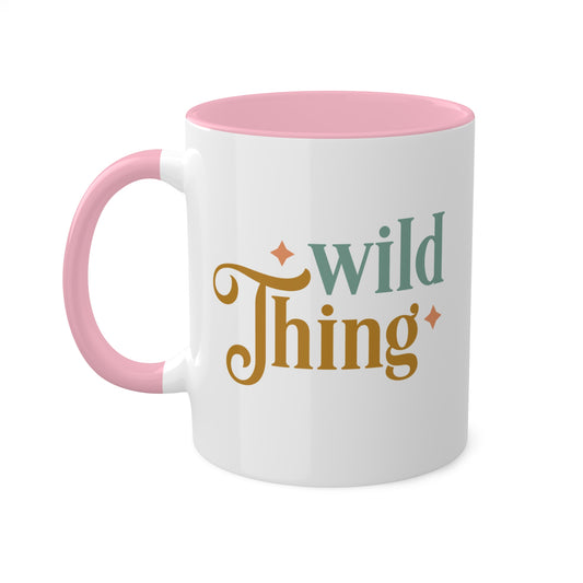 "Wild Thing" Colorful Coffee Mug, 11 oz