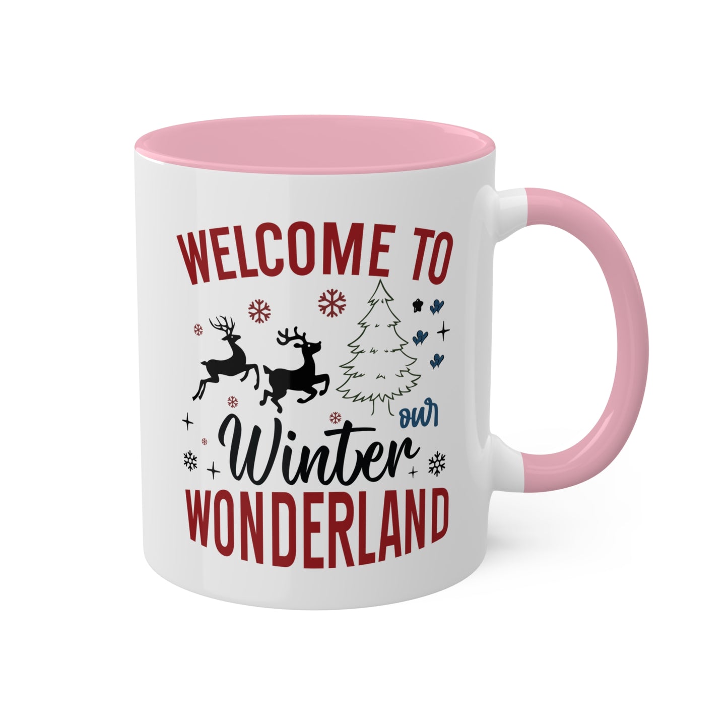 Welcome To Our Winter Wonderland - 11 oz Colorful Christmas Gift Mug