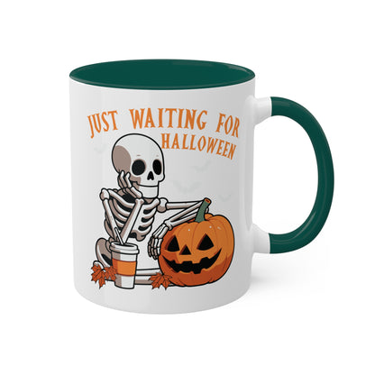 Just Waiting For Halloween - 11oz Colorful Halloween Mug