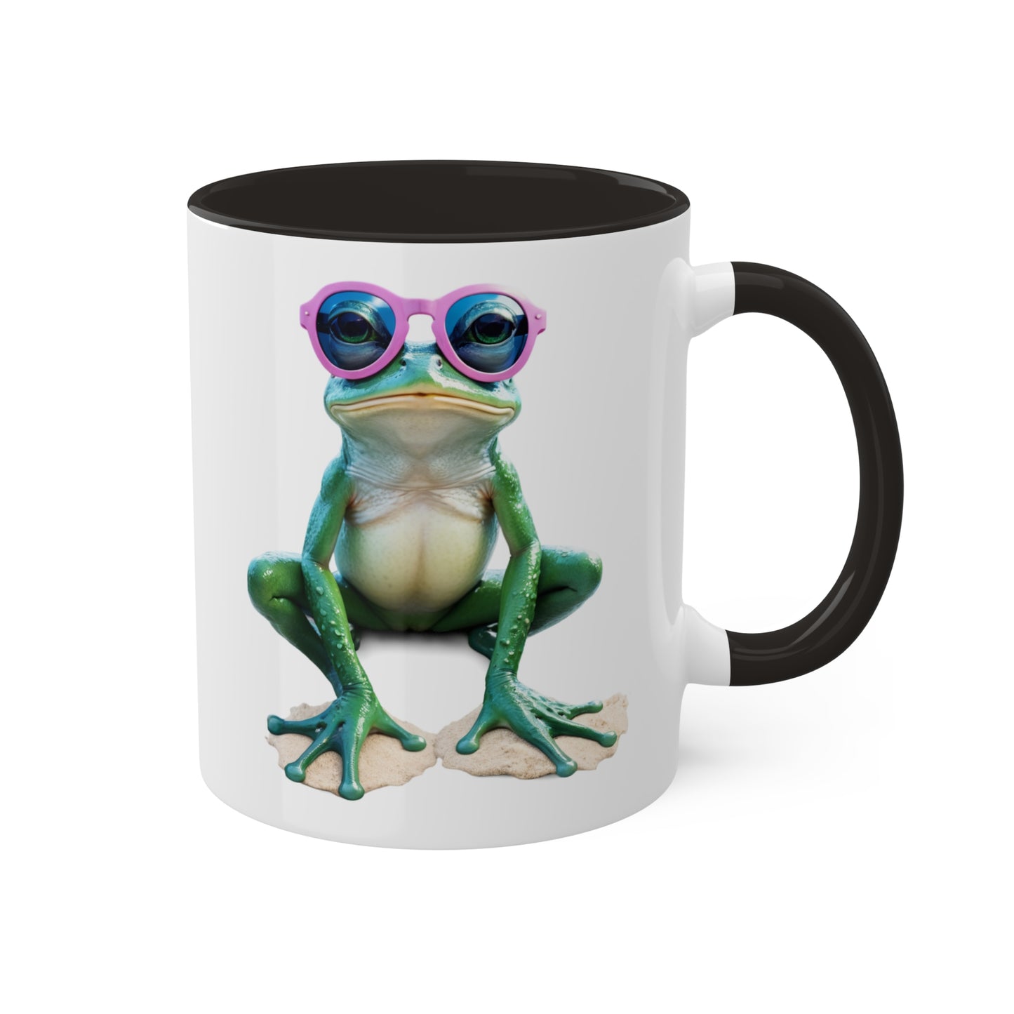 Adorable Little Frog With Sunglasses - 11oz Colorful & Fun Mug