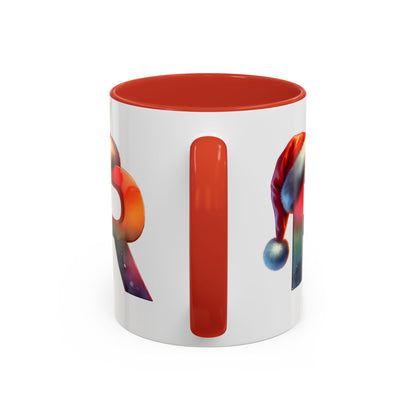 "R" Christmas Alphabet Letter - Holiday Gift Mug (11, 15oz)