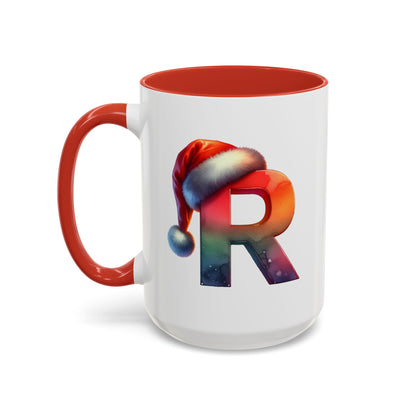 "R" Christmas Alphabet Letter - Holiday Gift Mug (11, 15oz)