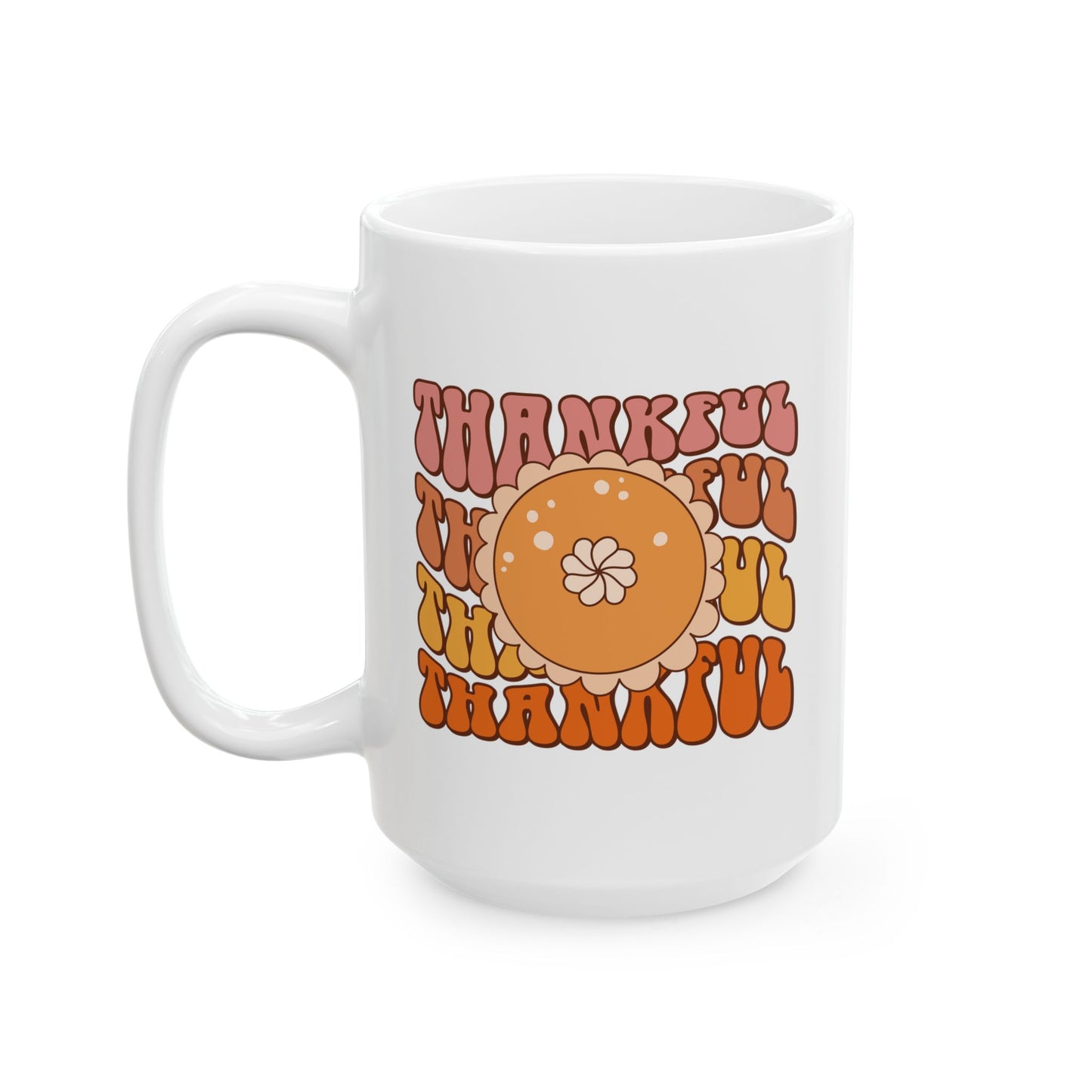 Thankful - Fall Thanksgiving Coffee Gift Mug (11oz, 15oz)