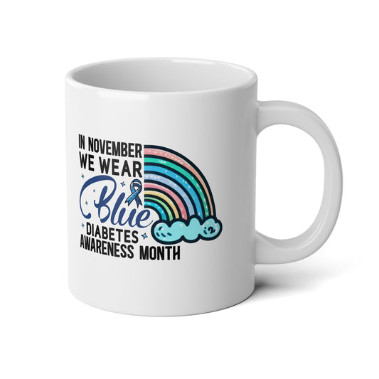 Diabetes Awareness Jumbo Coffee Mug, 20oz