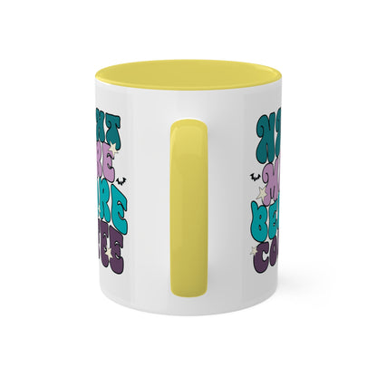 Nightmare Before Coffee - 11oz Colorful & Fun Halloween Mug - Retro Style