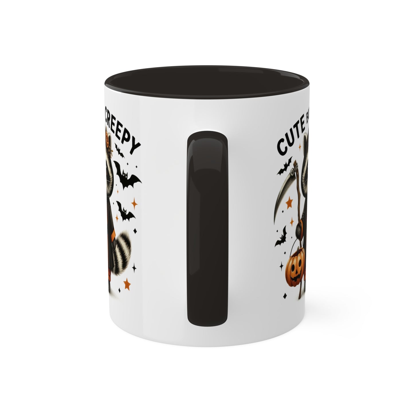 Cute But Creepy With Adorable Raccoon - 11oz Colorful Halloween Mug