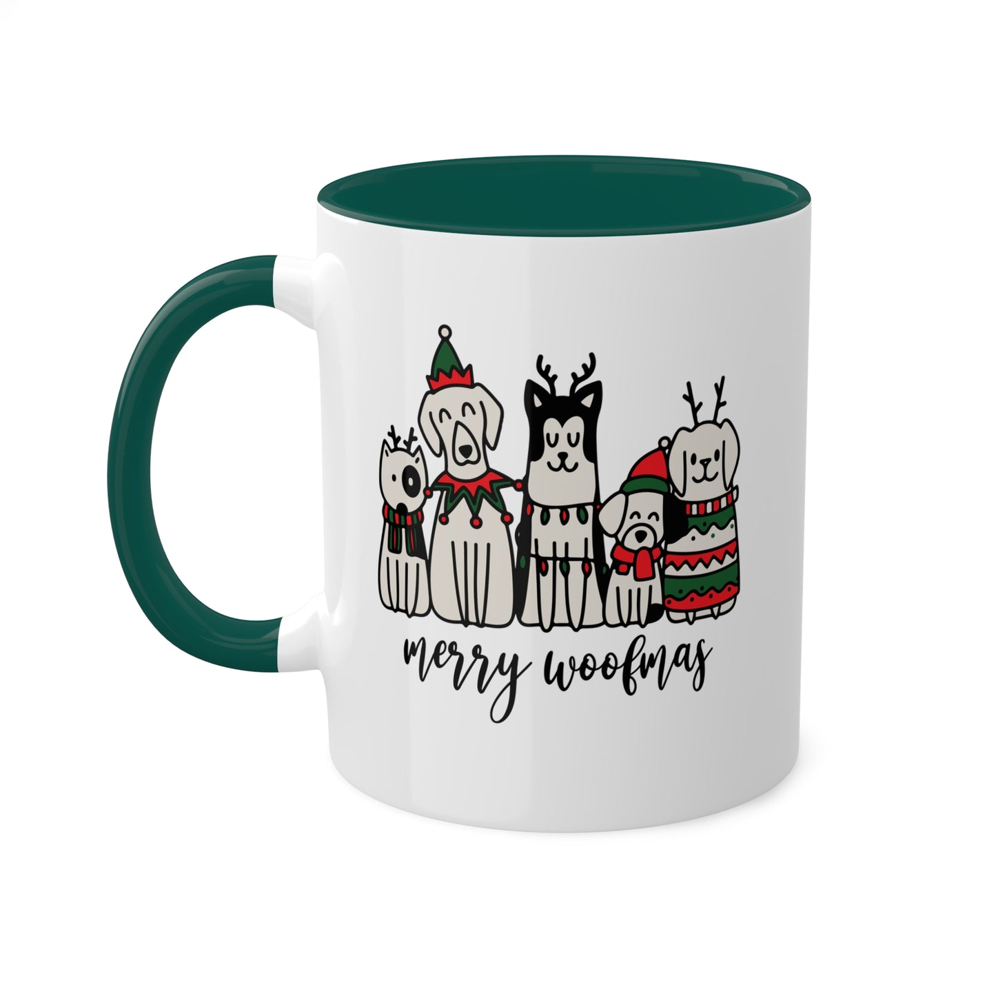 Merry Woofmas - 11 oz Christmas Dogs Gift Mug