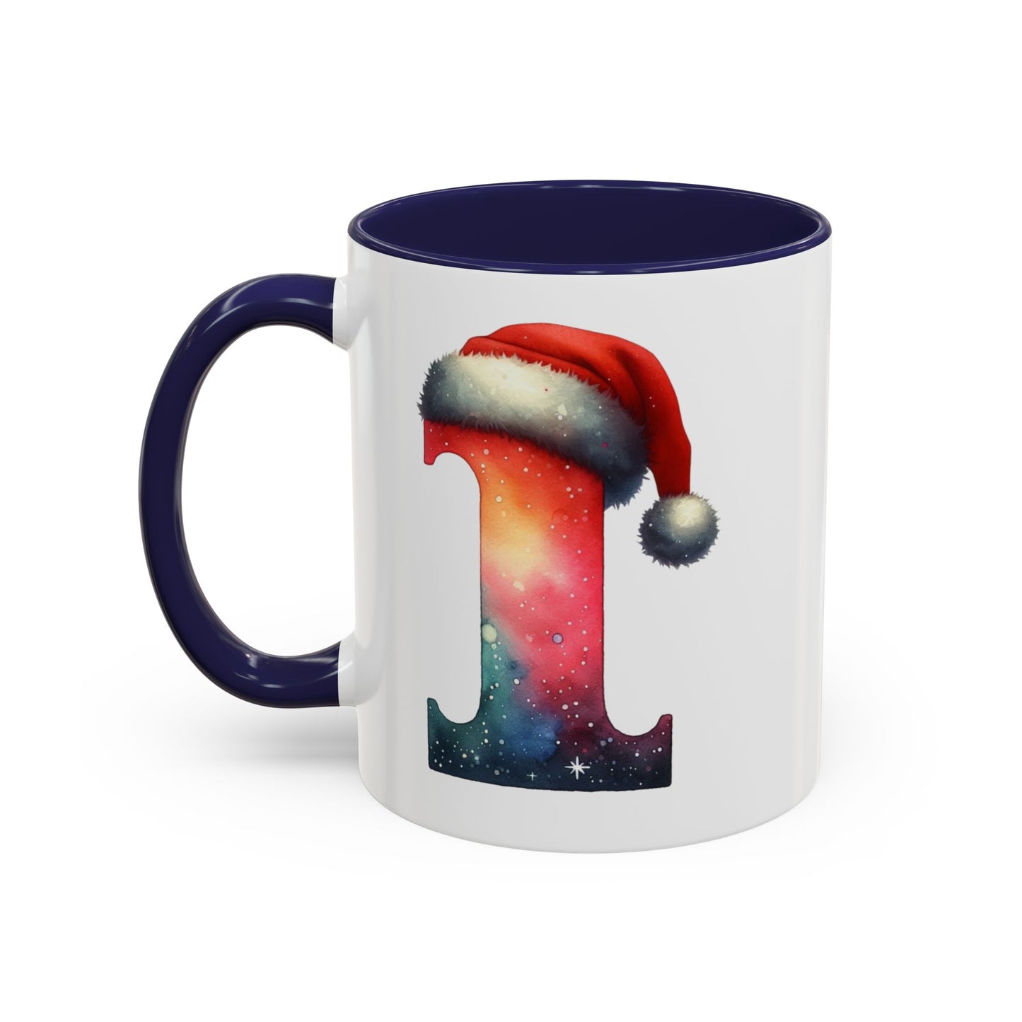 "I" Christmas Alphabet Letter - Holiday Gift Mug (11, 15oz)