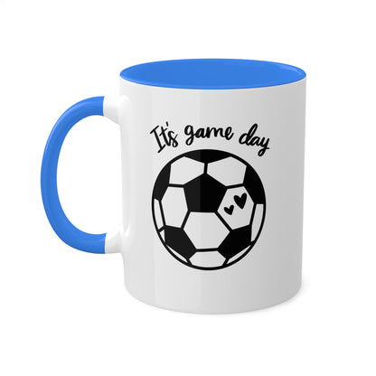 It's Game Day - 11oz Colorful Soccer Mugs