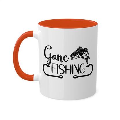 Gone Fishing - 11oz Colorful Fun Gift Mug