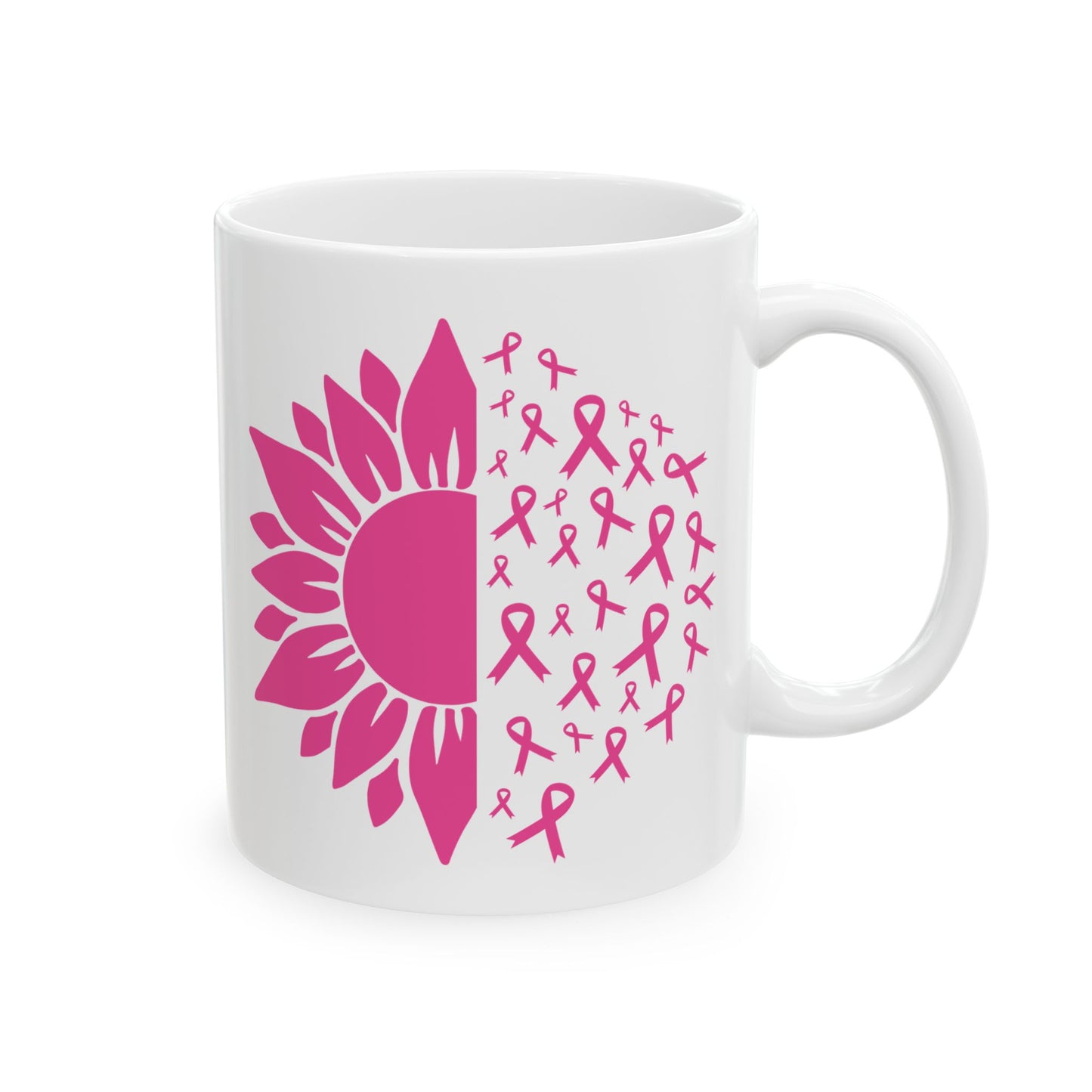 Pink Flower - Breast Cancer Awareness Coffee Mug (11oz, 15oz)