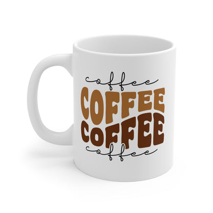 Taza de café estilo retro de 11 oz para amantes del café