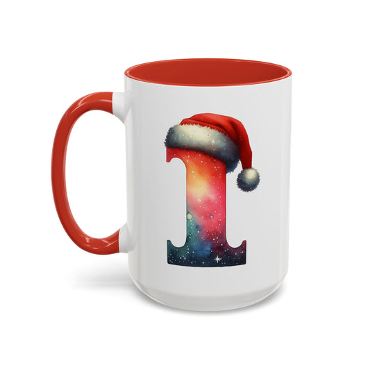 "I" Christmas Alphabet Letter - Holiday Gift Mug (11, 15oz)