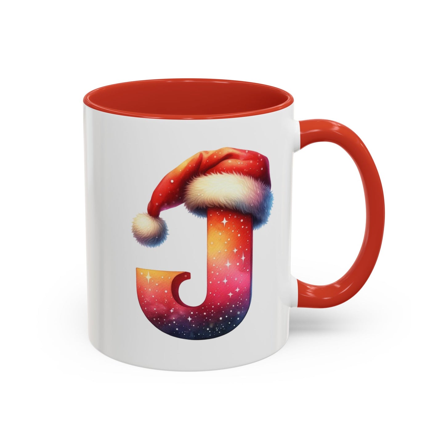 "J" Christmas Alphabet Letter - Holiday Gift Mug (11, 15oz)