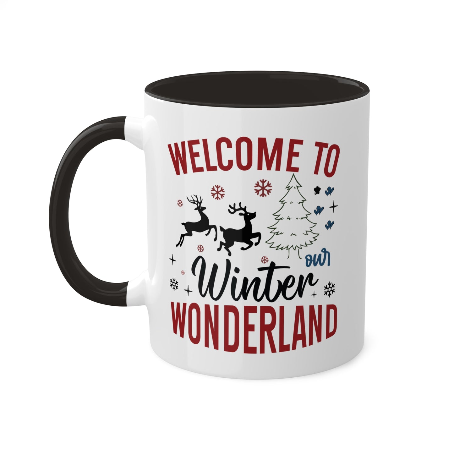 Welcome To Our Winter Wonderland - 11 oz Colorful Christmas Gift Mug