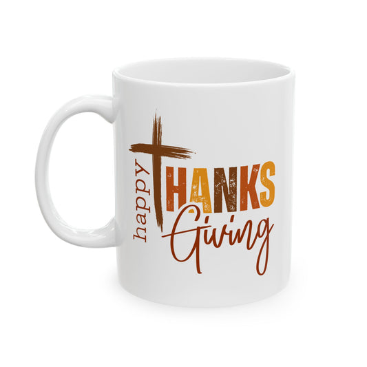 Happy Thanksgiving - Fall Peaceful Coffee Gift Mug (11oz, 15oz)