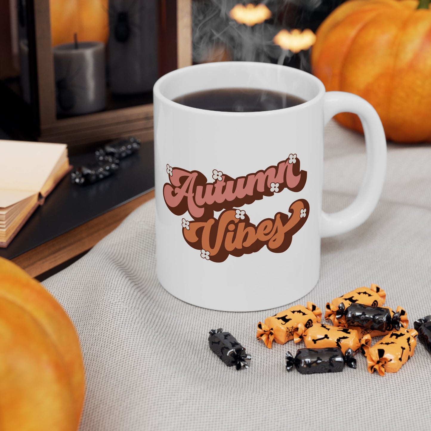 Autumn Vibes - Fall Thanksgiving Coffee Mug (11oz, 15oz)