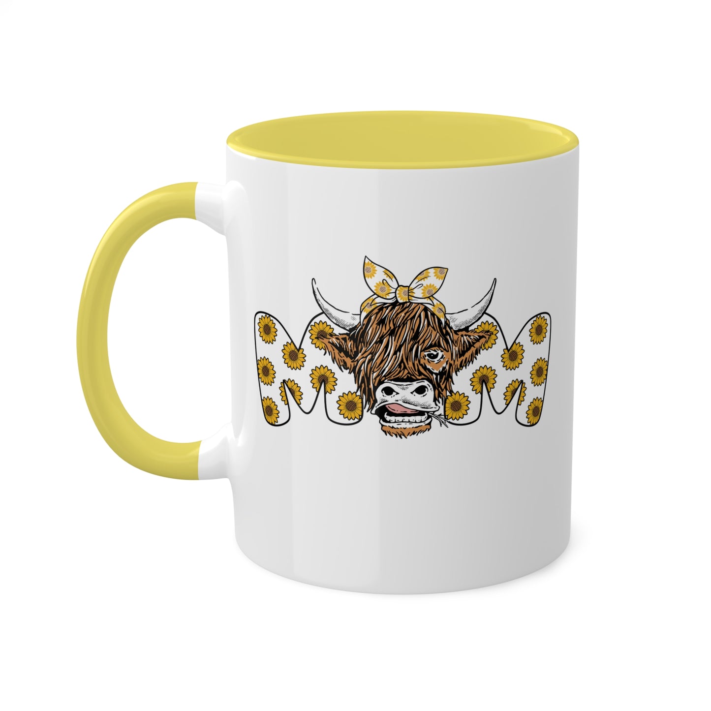 Cute Cow Gift Mug for Mom - 11oz Colorful Mug