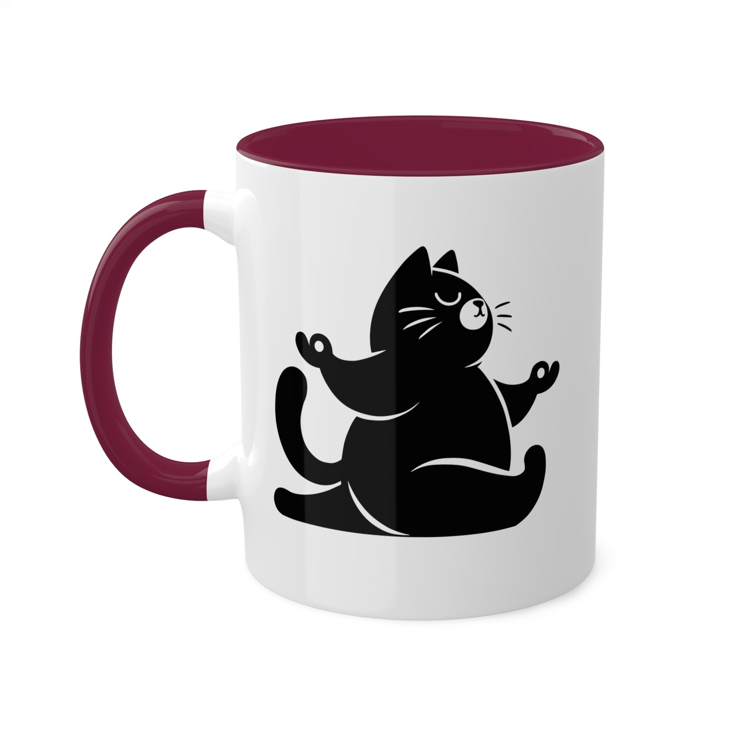 Peaceful Yoga Cat - 11oz Colorful & Fun Mug