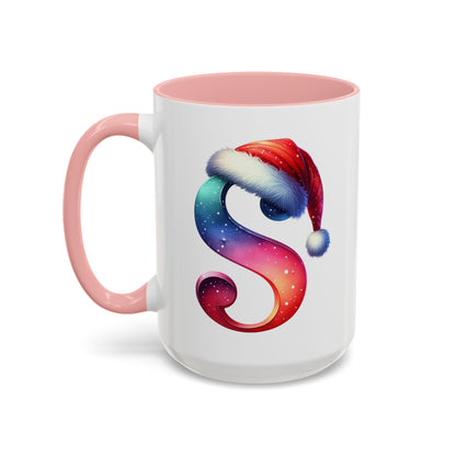 Taza con la letra "S" del alfabeto navideño (11, 15 oz)