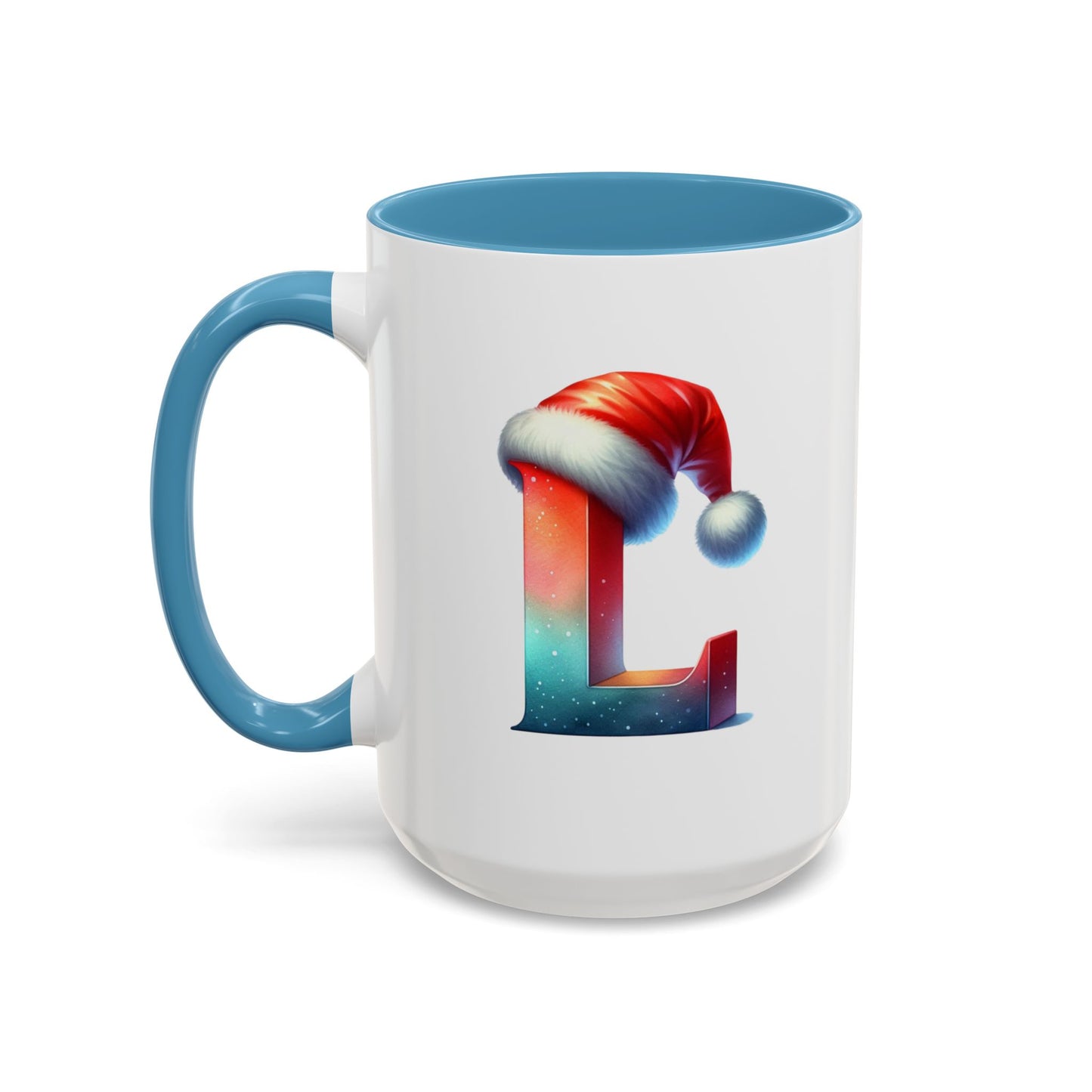 "L" Christmas Alphabet Letter - Holiday Gift Mug (11, 15oz)