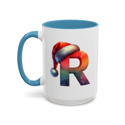 "R" Christmas Alphabet Letter - Holiday Gift Mug (11, 15oz)