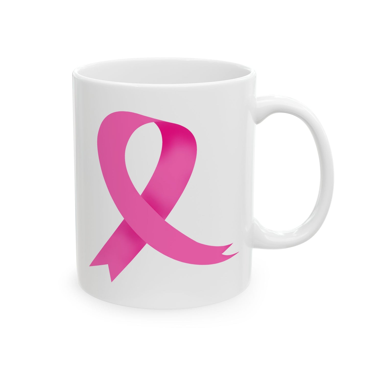 Pretty Pink Ribbon - Breast Cancer Awareness Mug (11oz, 15oz)