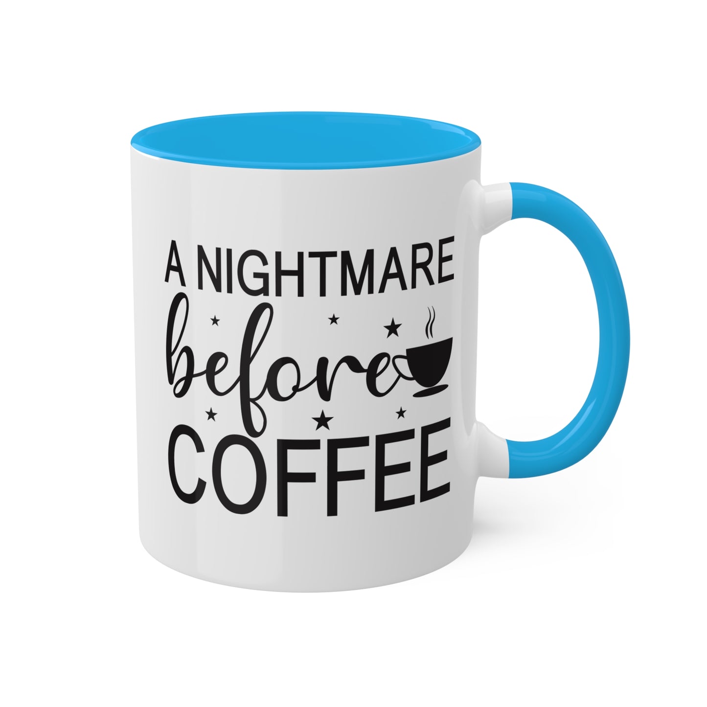 A Nightmare Before Coffee - 11oz Colorful Halloween Mug