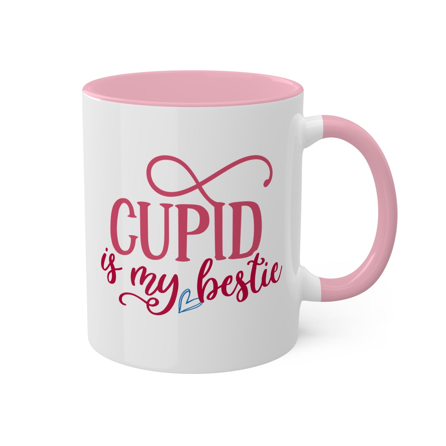 Cupid Is My Bestie - 11oz Colorful Valentine's Day Mug