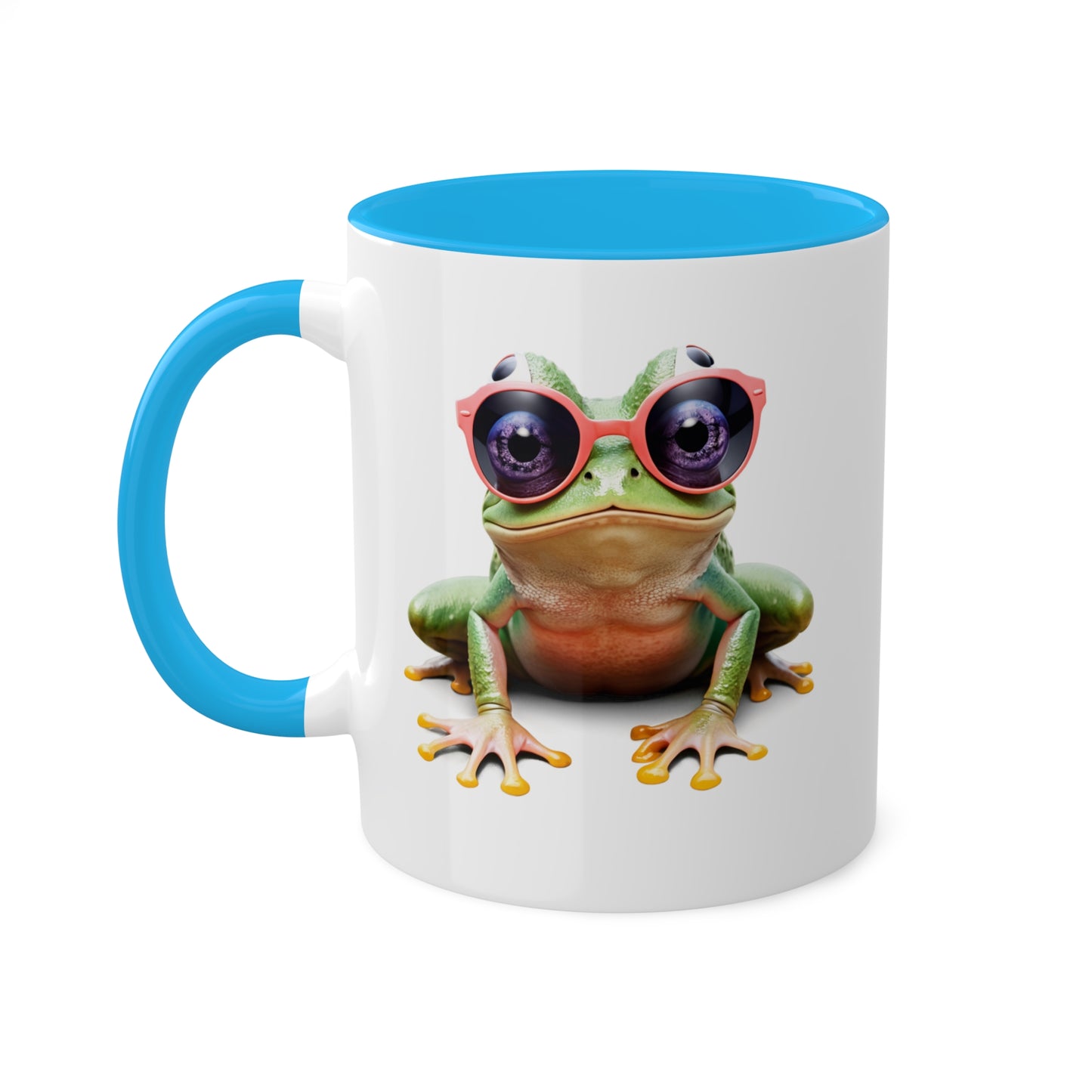 Cute & Funny Little Frog With Sunglasses - 11oz Colorful & Funny Mug