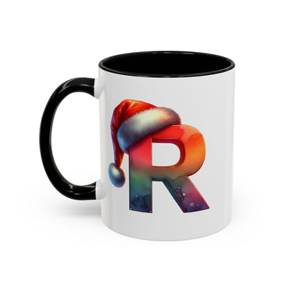 "R" Christmas Alphabet Letter - Holiday Gift Mug (11, 15oz)