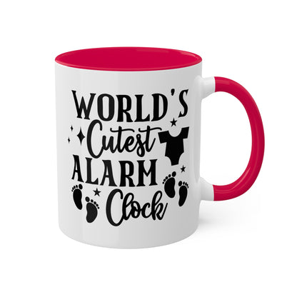 World's Cutest Alarm Clock - 11 oz Colorful Coffee Mug