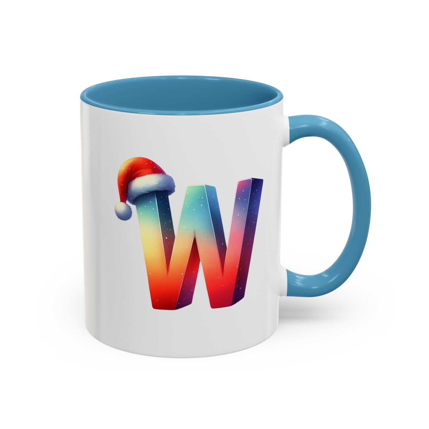 Taza con la letra "W" del alfabeto navideño (11, 15 oz)