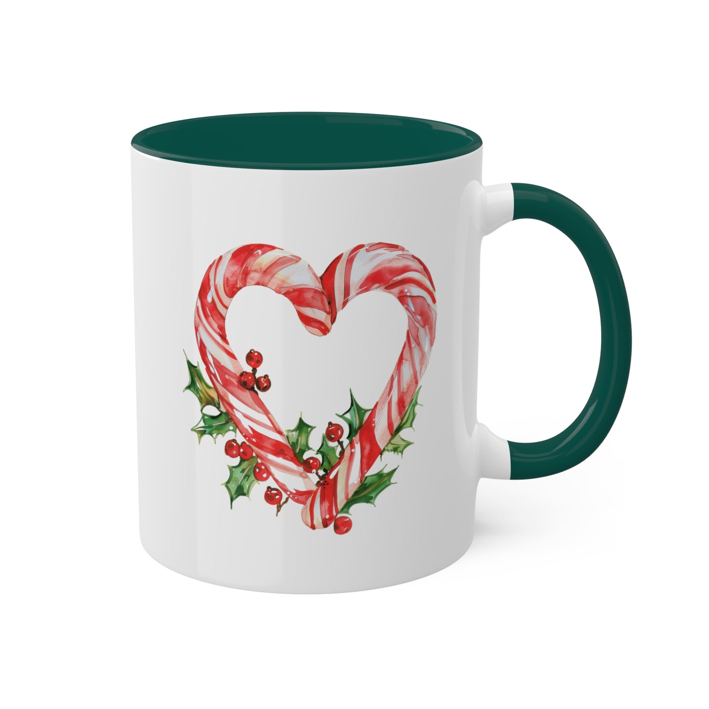 Christmas Candy Canes - 11 oz Holiday Gift Mug