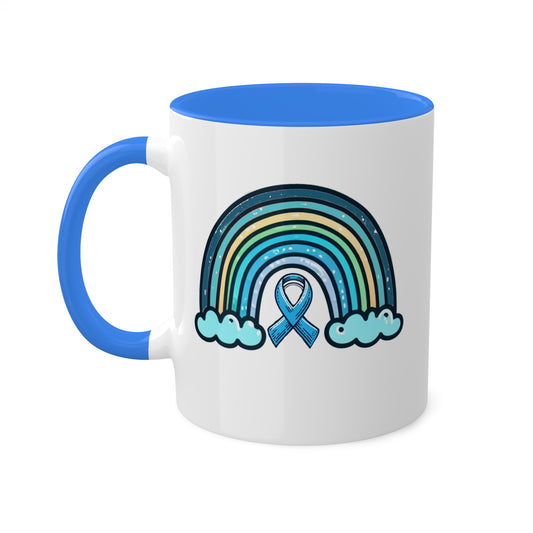 Peaceful Rainbow for Diabetes Awareness Coffee Mug, 11 oz